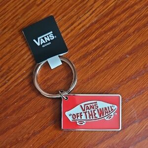 Vans Red " Off The Wall" Keyring